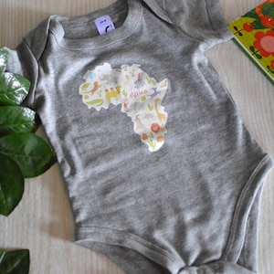 Afrikanische Kinderkleidung, Afrikanischer Kontinent, Afrikanisches Baby Outfit, Afrikanische Karte, Babykleidung, Afrikanischer Druck, Ankara Kleidung für Kinder, Melanin