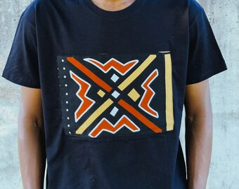Men&#39;s Ankara T-Shirt Authentic African Fabric Outfit Ethnic Style Vibrant African Print Casual Wear Bogolan Clothing