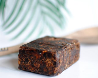 Jabón negro africano orgánico, manteca de karité, jabón de Ghana