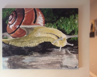 Thirsty Snail Painting