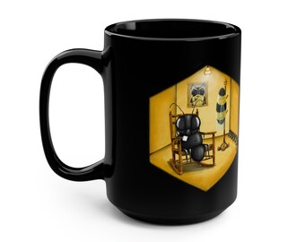 Comb Sweet Comb - Black Mug, 15oz