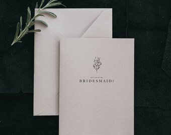 Will You Be My Bridesmaid Printable Set, Wedding Card, Wedding Proposal, Digital Instant Download, DIY Wedding
