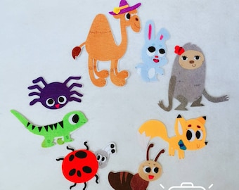 The Gruffalo Finger PuppetsFlannel boardFelt StoryECEPreschoolCircle TimeStory timeTeacher ResourceCreative playkid giftHomeschool