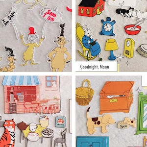 Gute Nacht Mond / Sam ich bin Grüne Eier und Schinken Filzgeschichte für Kinder / Kindergeschichtenbuch / Wo ist der Punkt / Tiger, der zum Teekreis Zeit kam / Lesezeit