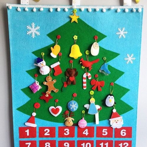 Kubla crafts stuffed oh christmas tree fabric advent calendar