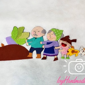 The Enormous Turnip Flannel Board Sets/the Giant Turnip Felt Story/Circle Time/Educational/Imagination/Preschool/ECE/teaching resource
