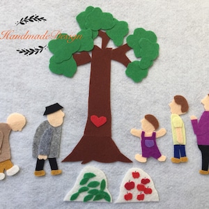 The Giving Tree Flannel Board Sets/Felt Story/Circle Time/Educational/Imagination/Preschool/Creative Play/teaching resource/Learning