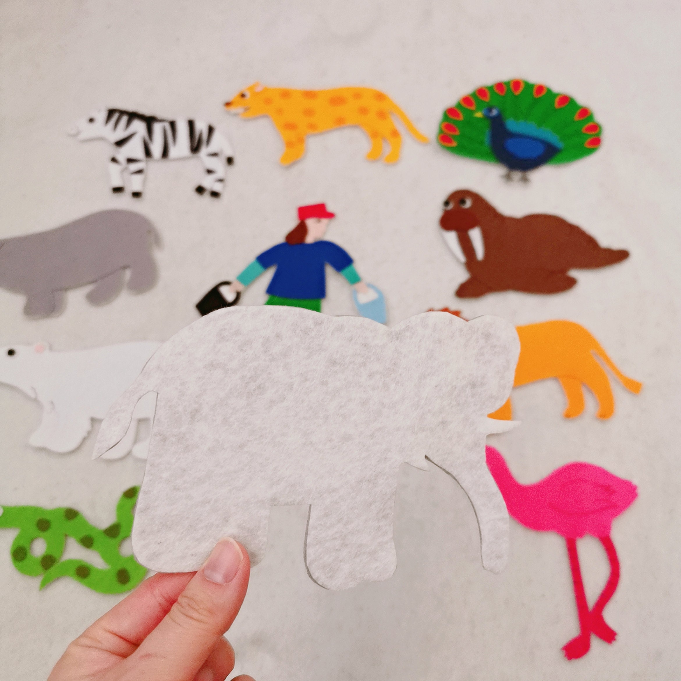 Polar Bear, Polar Bear What Do You Hear Felt Story/zoo Animal/preschool ...