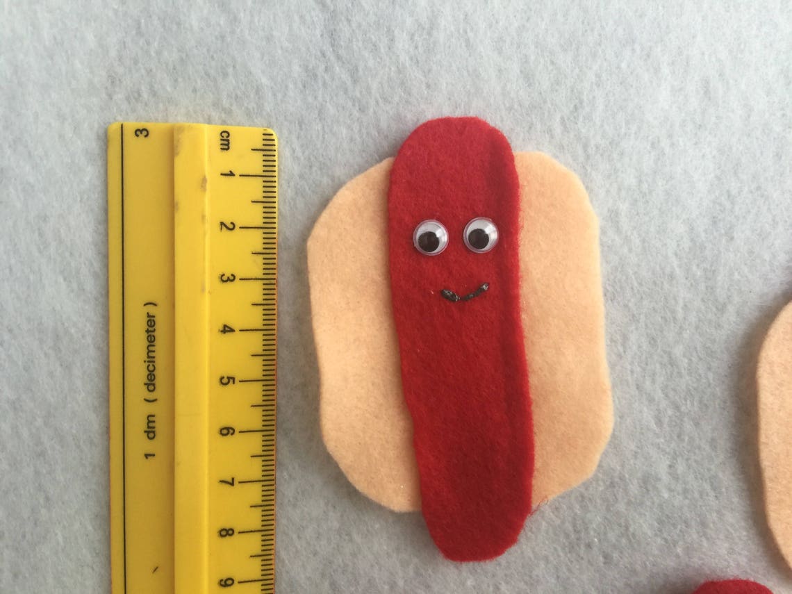 Five Little Hot Dogs Frying in the Pan Felt Board Set/rhyme - Etsy Canada