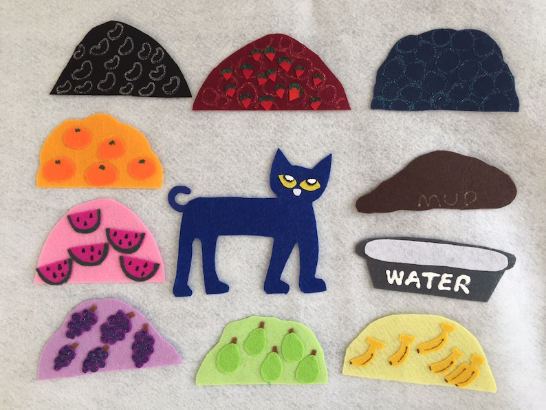 Pete the cat I Love My White Shoes Felt Board Story/Flannel Etsy