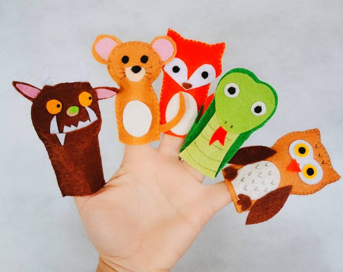 The Gruffalo Finger Puppets/flannel Board/felt Story/ece/preschool ...