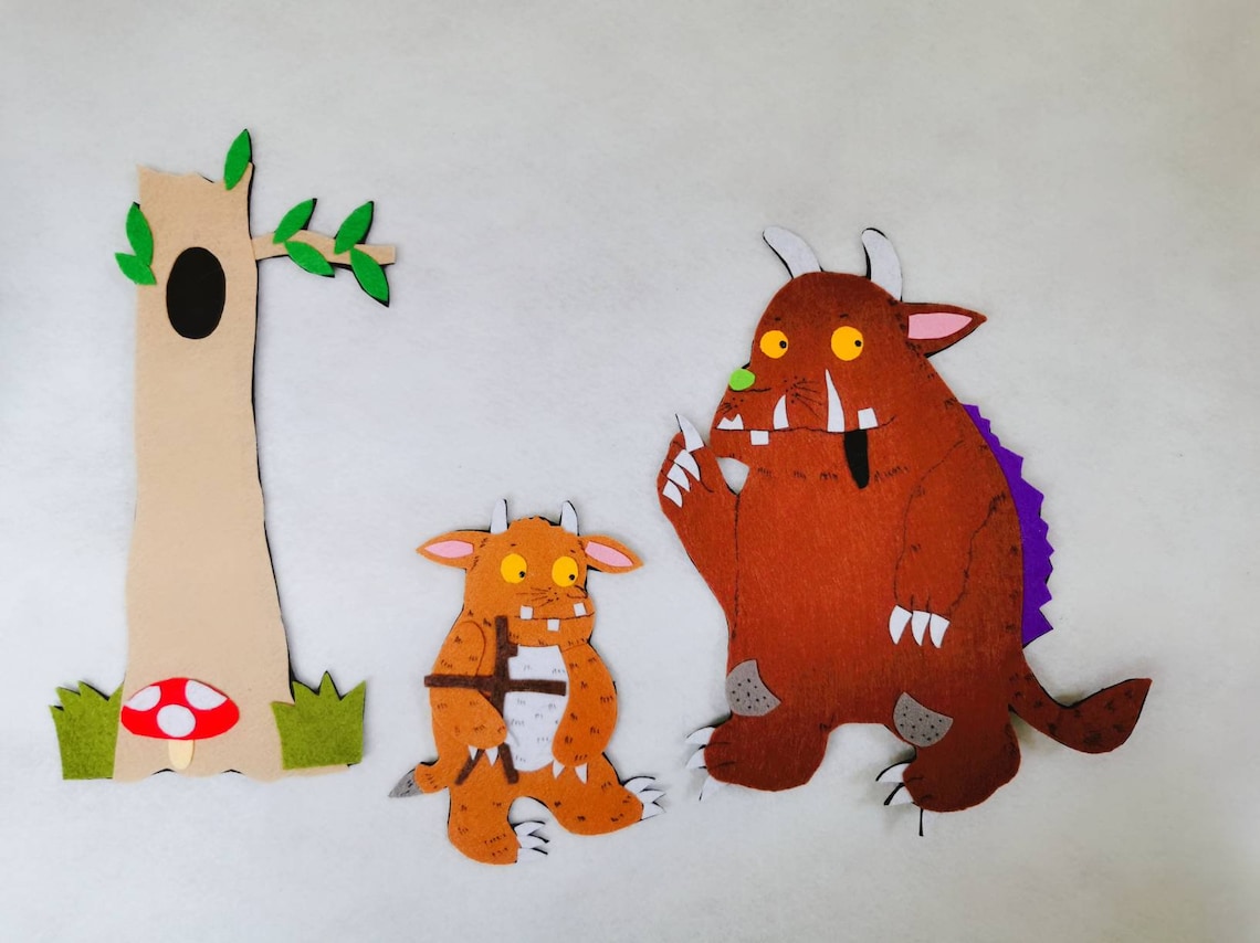 The Gruffalo Finger Puppets/flannel Board/felt Etsy