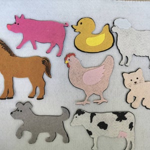 Who's Behind Barn Door Game/farm Animal Felt Board Story/flannel Board ...