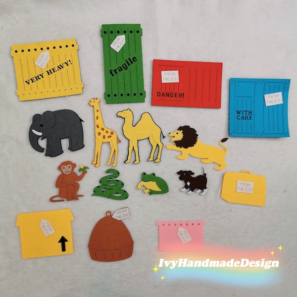 Dear Zoo Flannel Felt Board Story/Flannel Board/Imagination/Preschool/Creative Play/teaching resource/Felt Board Activity