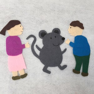 Mouse's First Day of School Felt Story/flannel Board/preschool/teacher ...