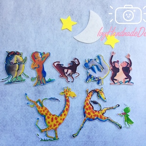 Giraffes Can&#39;t Dance Flannel Felt Board Story/Felt Story/Circle Time/Flannel Board/Imagination/teaching resource/Animal/Story time/Felt play