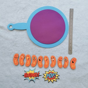 Five Little Hot Dogs Frying in the Pan Felt Board Set/10 Hot Dogs ...