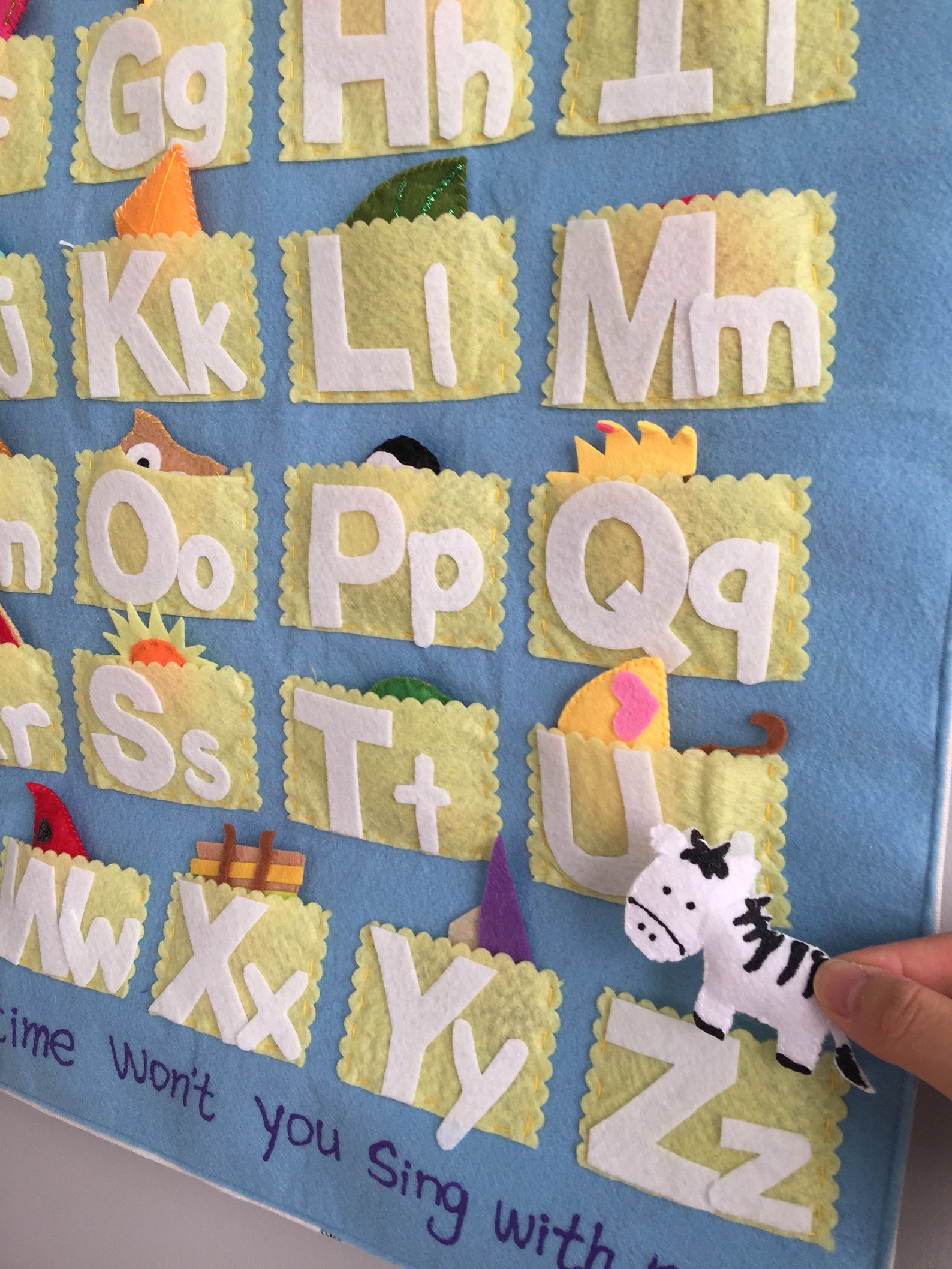 Felt ALPHABET With Appropriate Items/french/english Etsy