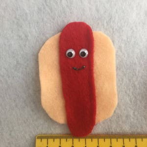 Five Little Hot Dogs Frying in the Pan Felt Board Set/10 Hot Dogs ...