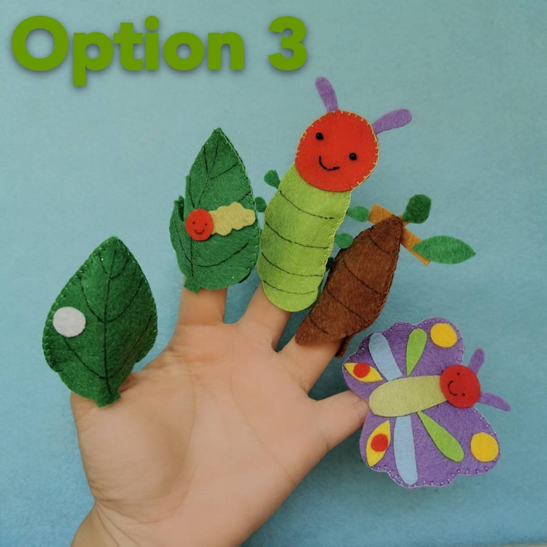 The Very Hungry Caterpillar Felt Food Set/finger Puppet/felt Etsy Canada