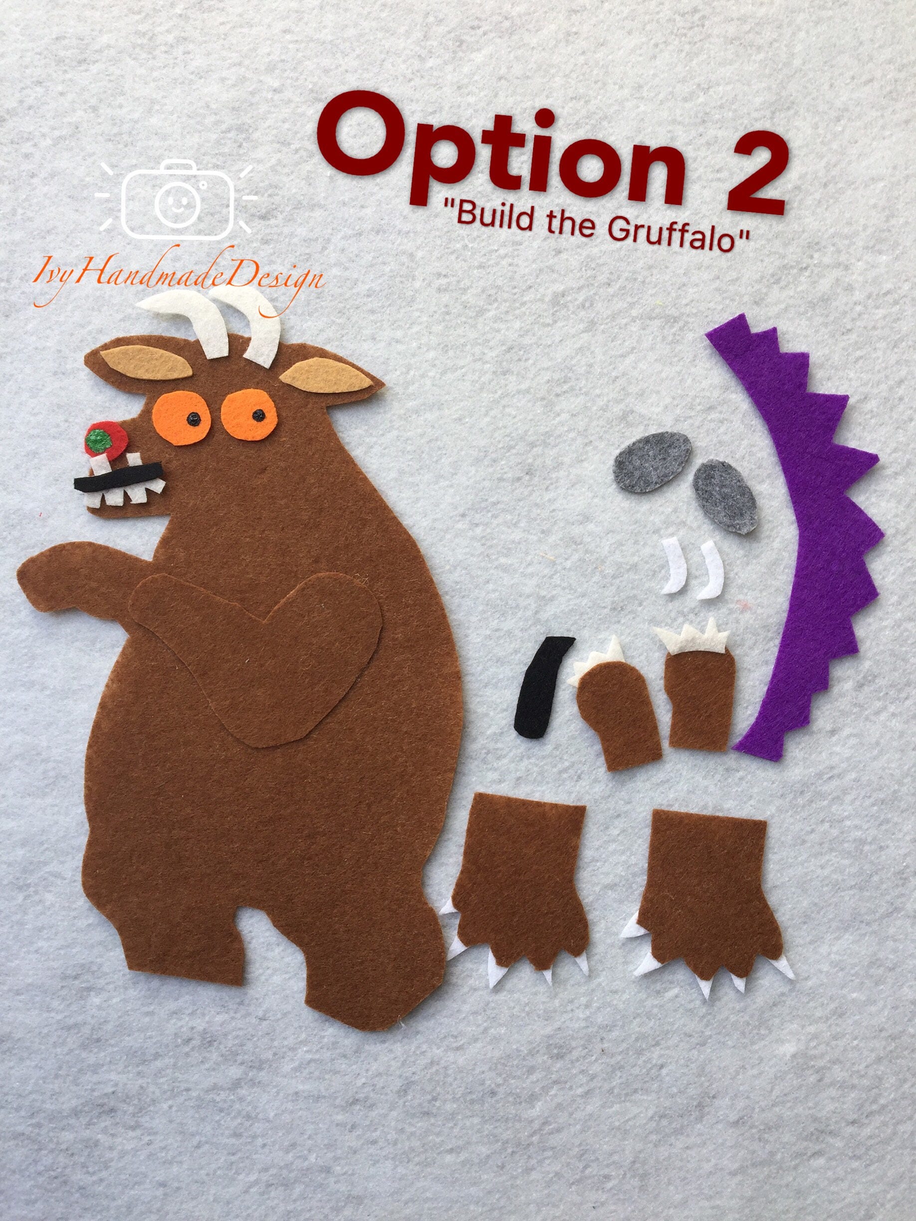 The Gruffalo Flannel board/Felt Story/ECE/Preschool/Circle Etsy