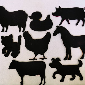 Who's Behind Barn Door Game/farm Animal Felt Board Story/flannel Board ...