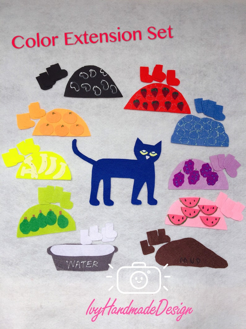 Pete the cat I Love My White Shoes Felt Board Story/Flannel Etsy