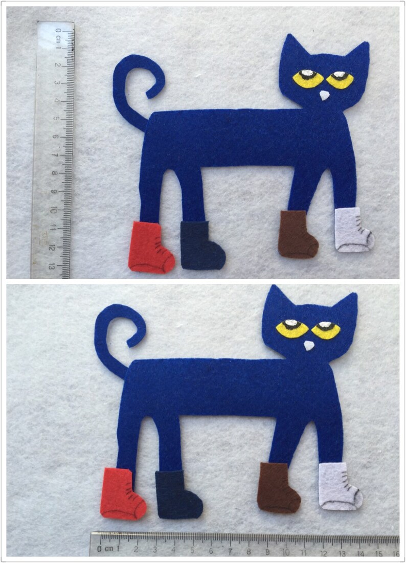 Pete the cat I Love My White Shoes Felt Board Story/Flannel Etsy