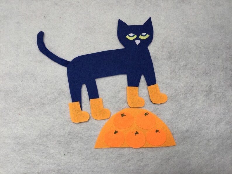 Pete the cat I Love My White Shoes Felt Board Story/Flannel Etsy