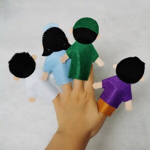 Doctor Nurse Patient Job Finger Puppet/community Helper Flannel Felt ...