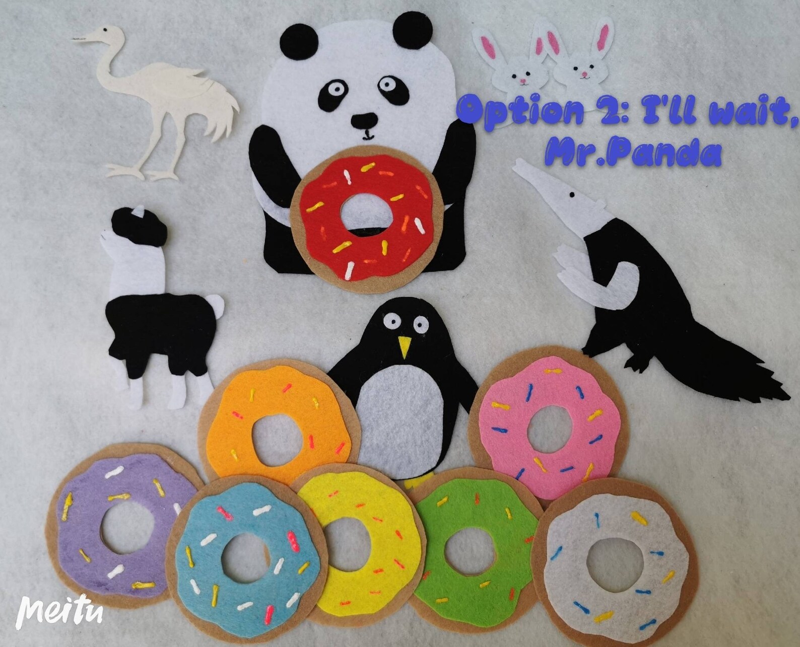 Please, Mr. Panda Felt Story/i'll Wait, Mr. Panda Flannel Board/circle ...