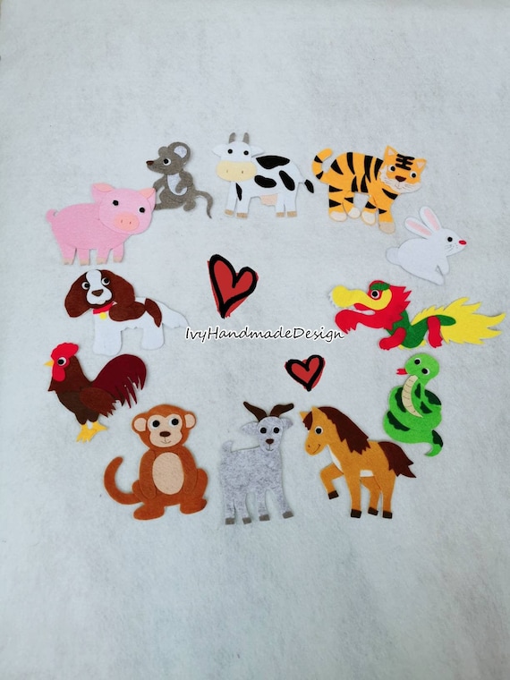 十二支干支段飾り 毎年使える干支置物 （羊毛フェルト） 十二支干支段飾り 毎年使える干支置物 （羊毛フェルト） 楽天