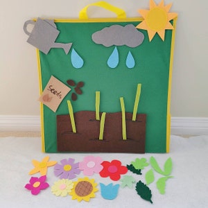 Grow a Plant Flannel Board/flowers Felt Story/out in Garden/spring ...