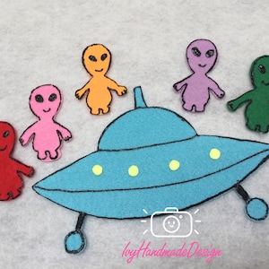 Five Little Men in a Flying Saucer Felt Board/Song/Circle Time/Story time/Counting Activity/ECE/Preschool/Felt Board/Teacher Resource/Rhymes