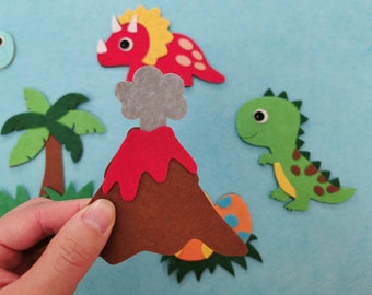 Dinosaurs Felt Play Set/brachiosaurus/trex Flannel - Etsy Dinosaurs Felt Play Set/brachiosaurus/trex Flannel - Etsy