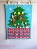 Christmas Tree fabric advent calendar felt wall mat with 24 Ornaments Decoration/countdown/Roll Up Play Mat/Quiet Time Mat/Personalized Gift 