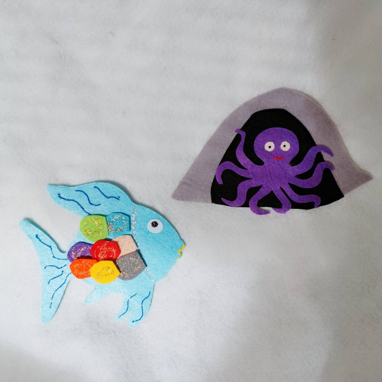 The Rainbow Fish Children Story Flannel Board Story Felt - Etsy Canada