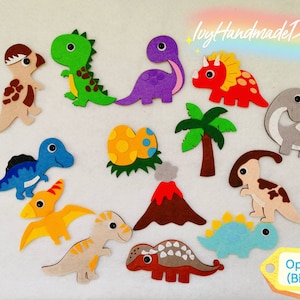 Dinosaurs felt play set/brachiosaurus/trex Flannel Board/Imagination/Preschool/Creative Play/teaching resource/ece/circle time/counting/kid