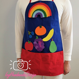 Show and Tell Apron/Storytelling/felt story/Flannel board/Game/Kid activity/ECE/Circle time/Dramatic Pretend play/homeschool