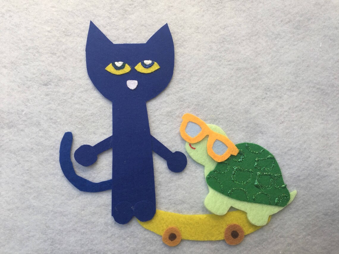 Pete the Cat and His Magic Sunglasses Felt Board Story/Circle | Etsy