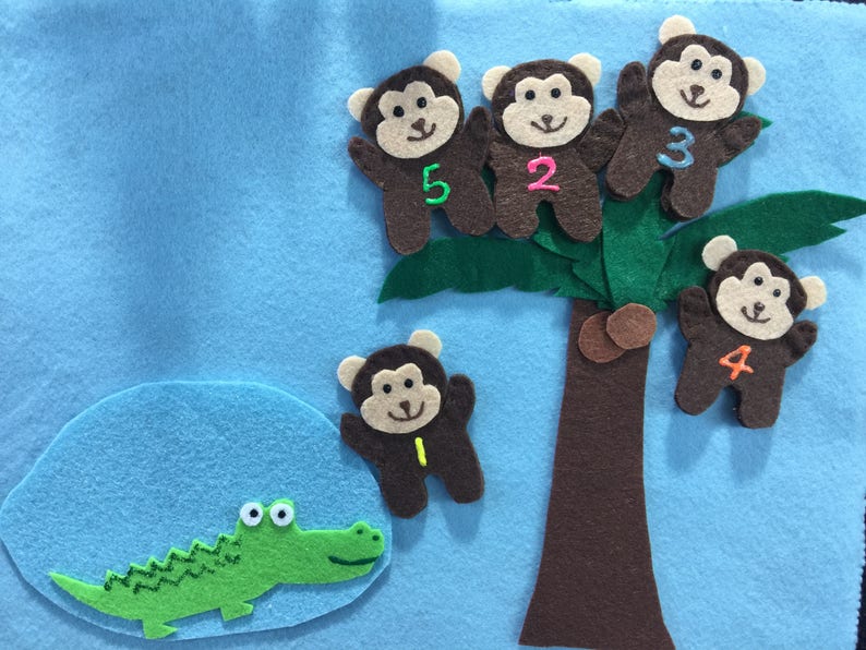 monkeys jumping on the bed toy