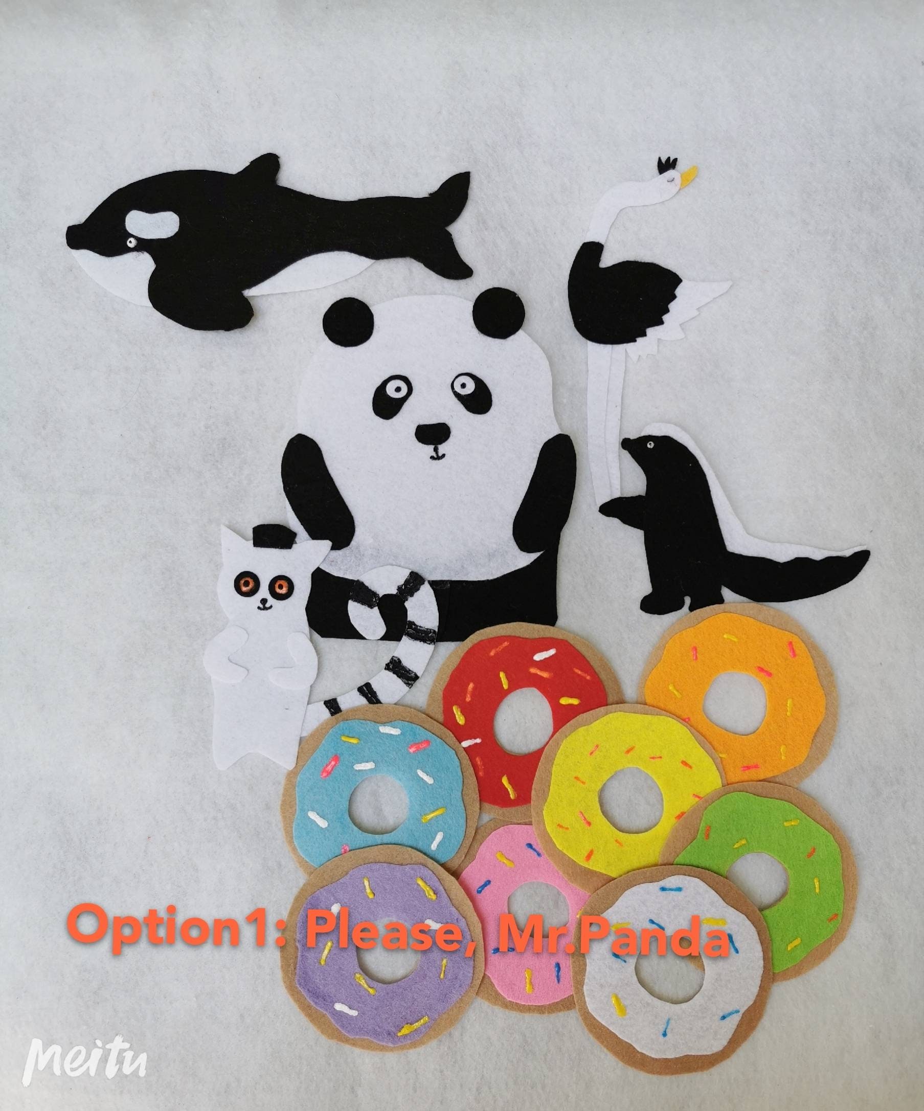 Please, Mr. Panda Felt Story/i'll Wait, Mr. Panda Flannel Board/circle ...