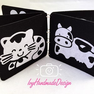 Premier Livre Doux Blanc Noir Monochrome Buggy Book Felt Etsy Premier Livre Doux Blanc Noir Monochrome Buggy Book Felt Etsy