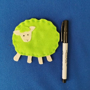 Baa baa black sheep Flannel Board story/5 little sheep Felt | Etsy