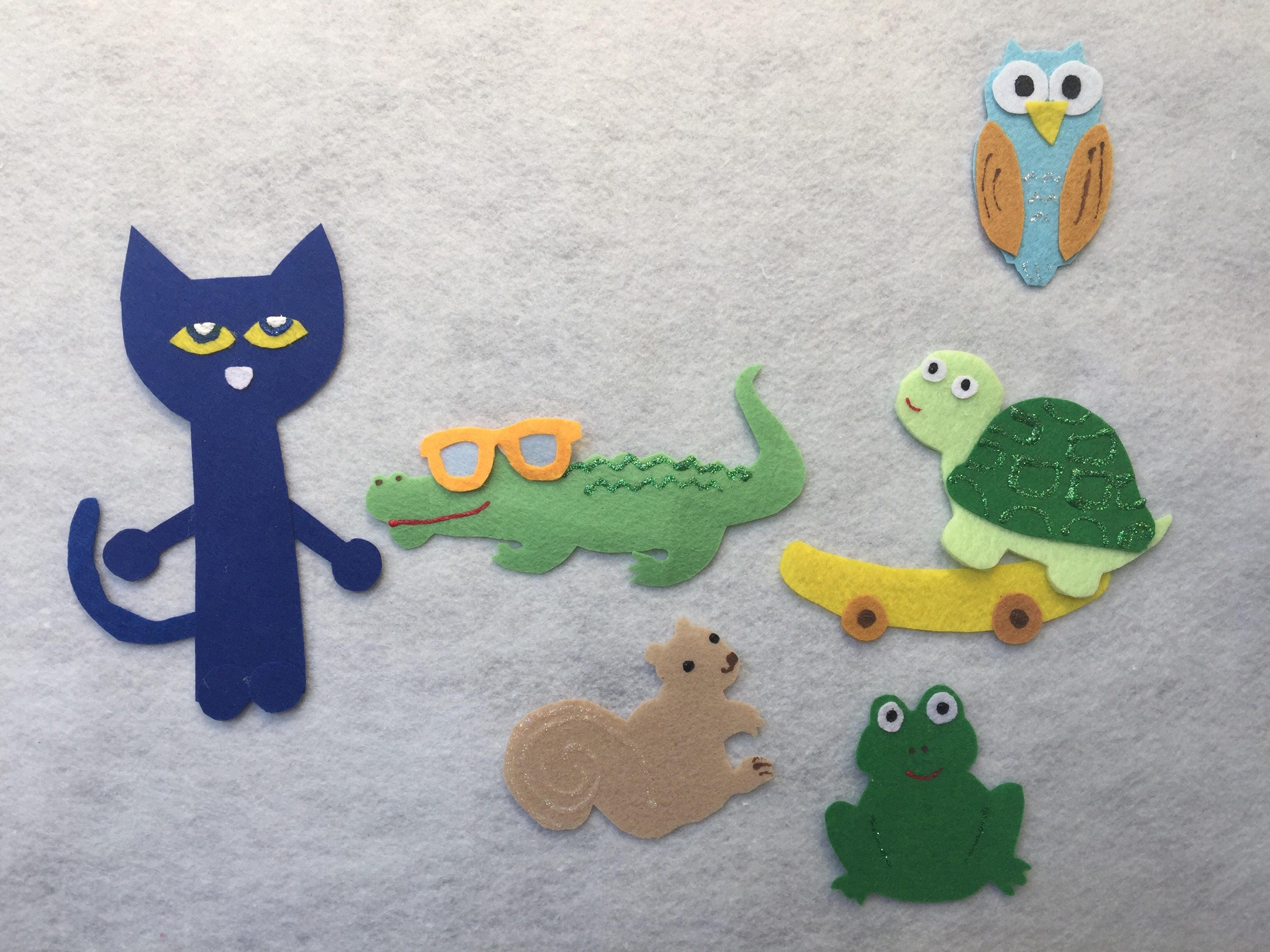 Pete the Cat and His Magic Sunglasses Felt Board Story/Circle | Etsy