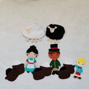 Baa Baa Black Sheep Flannel Board Story/5 Little Sheep Felt Board Story ...