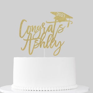 Graduation Cake Topper, Congrats Grad Cake Topper, 2024 Cake topper, 2025 Grad cake topper