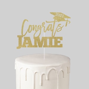 Graduation Cake Topper, Congrats Grad Cake Topper, 2024 Cake topper, 2025 Cake Topper
