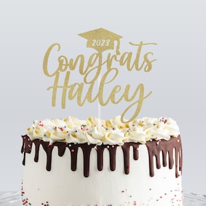 Graduation Cake Topper, Congrats Grad Cake Topper, 2025 topper