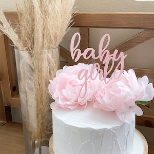 Baby Girl Cake Topper, Baby Shower Cake Topper